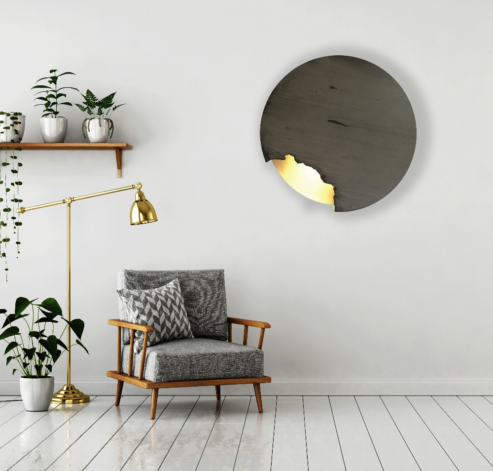 Painted Wood, Led Light