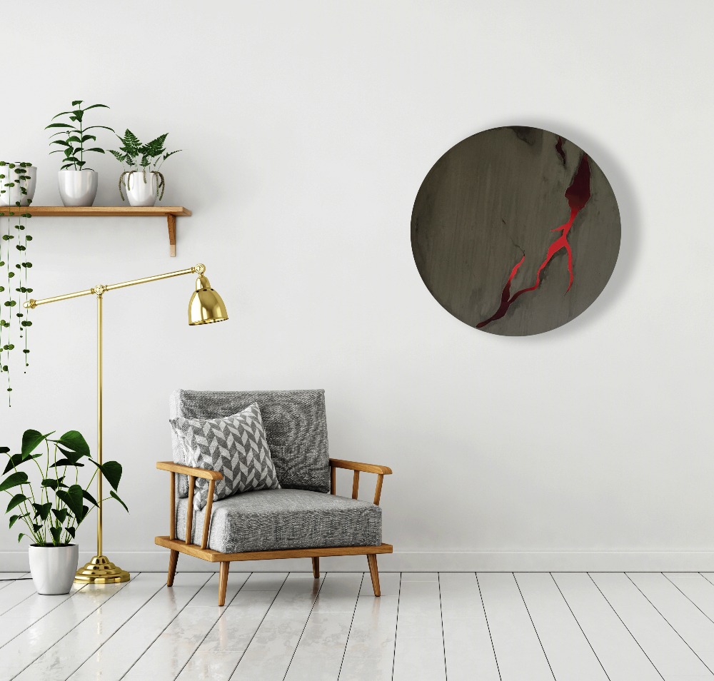 Painted Wood, Led Light