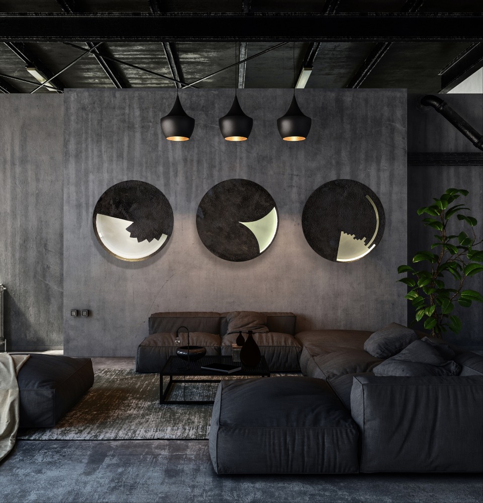 Painted Wood, Led Light