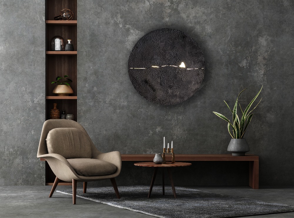 Painted Wood, Led Light