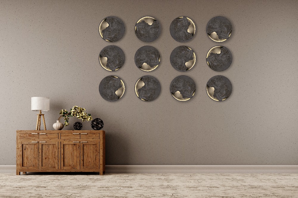 Painted Wood, Led Light