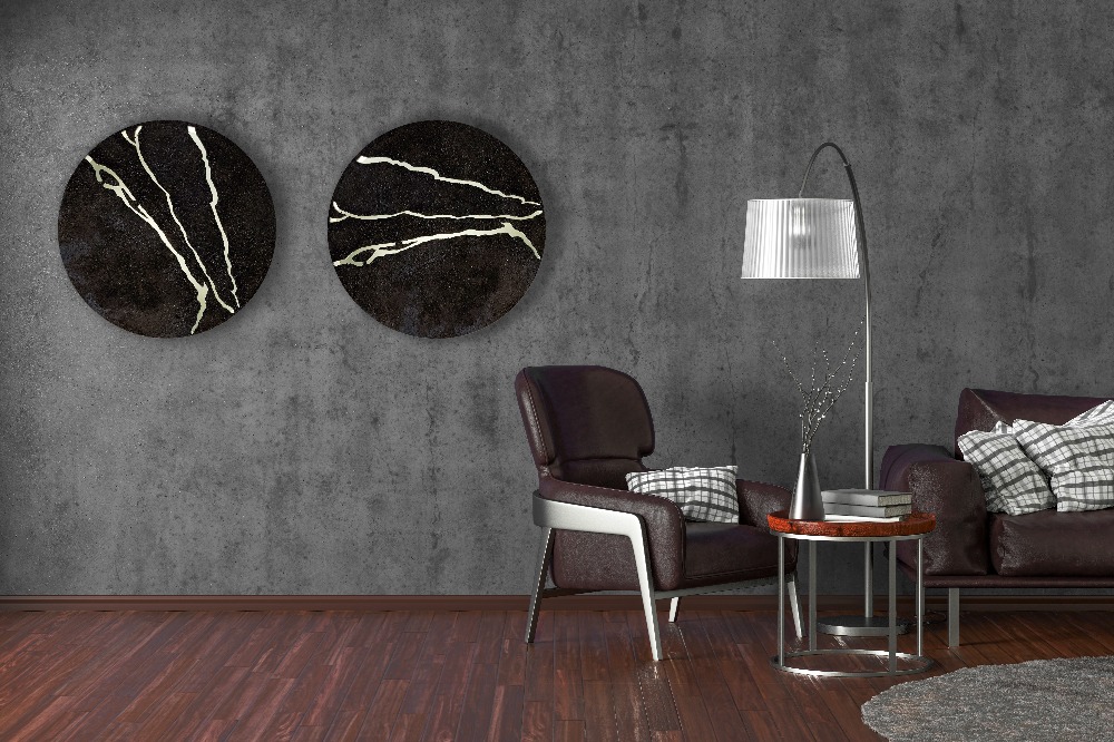 Painted Wood, Led Light