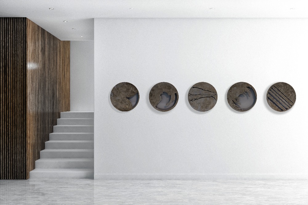 Painted Wood, Led Light