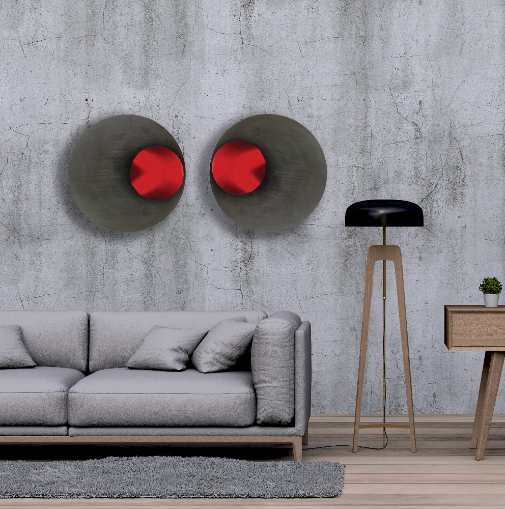 Painted Wood, Led Light